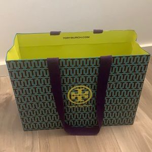 Tory Burch gift bag with receipt holder